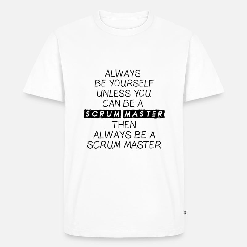 Scrum Master Agile Software Development - Men's Premium Organic T-Shirt - white