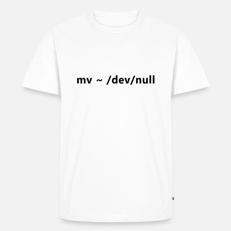 Linux Admin Gefährliche Linux Commands - Männer Premium Bio T-Shirt - Weiß