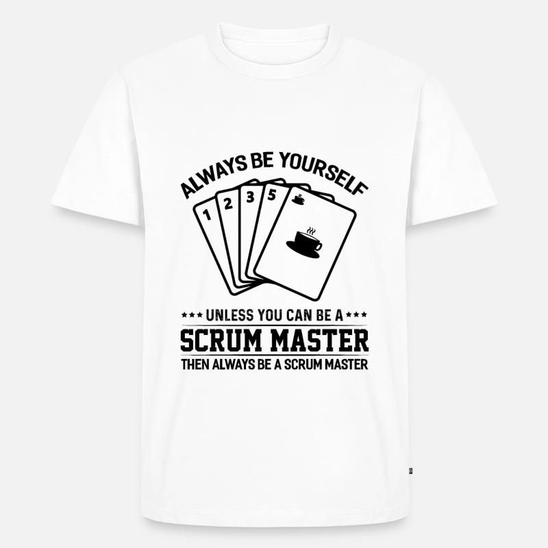 Scrum Master Agile Software Entwicklung - Männer Premium Bio T-Shirt - Weiß