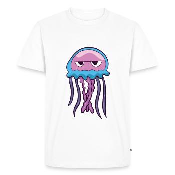 Méduses drôles Ocean Love Aquarium Méduses - T-shirt Premium bio Homme - blanc - Devant - Nico (187cm)