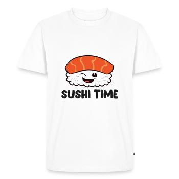 Sushi Time Love Sushi - Men's Premium Organic T-Shirt - white - Front - Nico (187cm)