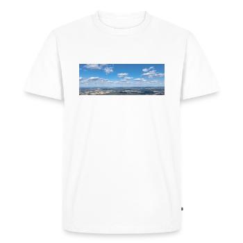 Céleste - T-shirt Premium bio Homme - blanc - Devant - Nico (187cm)