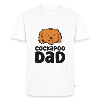 Funny Cockapoo Dad Cockapoo Dog - Men's Premium Organic T-Shirt - white - Front - Nico (187cm)