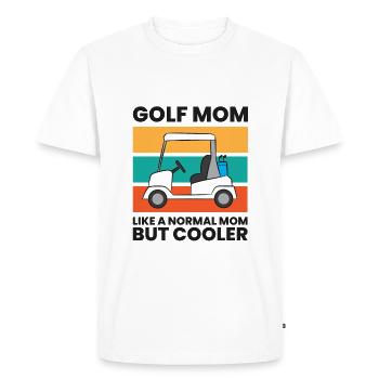 Golf Maman comme une maman normale mais plus cool Golf drôle - T-shirt Premium bio Homme - blanc - Devant - Nico (187cm)