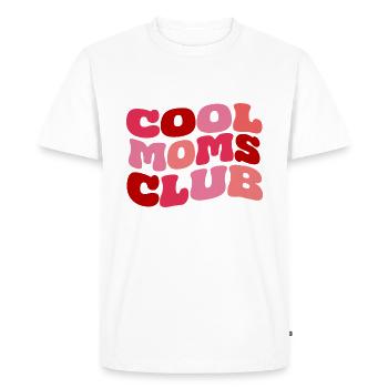 Club des mamans cool - T-shirt Premium bio Homme - blanc - Devant - Nico (187cm)