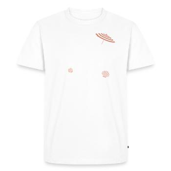 Humor Beach Summer Ocean Sea - Men's Premium Organic T-Shirt - white - Front - Nico (187cm)