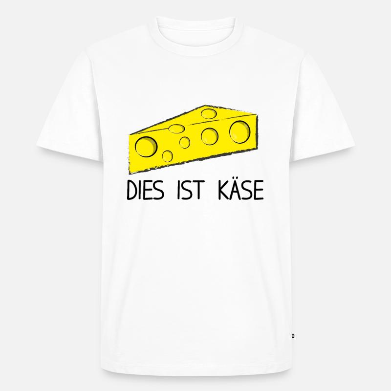 Dies ist Käse - Männer Premium Bio T-Shirt - Weiß