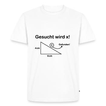 Nous avons cherché X - T-shirt Premium bio Homme - blanc - Devant - Nico (187cm)