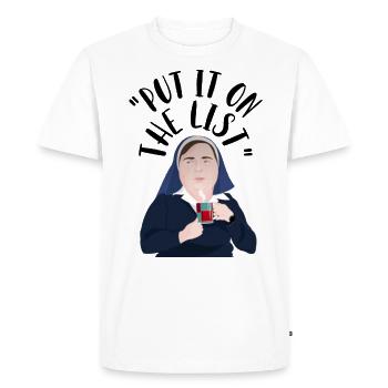 Derry Irlande du Nord Sœur Michael - T-shirt Premium bio Homme - blanc - Devant - Nico (187cm)