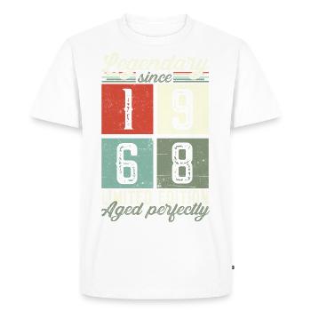 Legendary since 1968 54th birthday gift - Men's Premium Organic T-Shirt - white - Front - Nico (187cm)