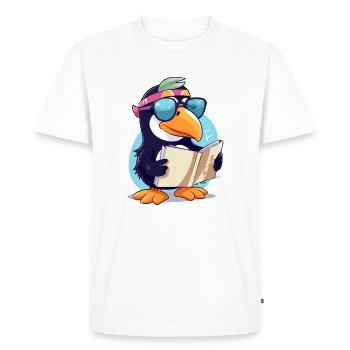 Alex le toucan - T-shirt Premium bio Homme - blanc - Devant - Nico (187cm)