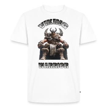 T-shirt cool du guerrier viking !! - T-shirt Premium bio Homme - blanc - Devant - Nico (187cm)