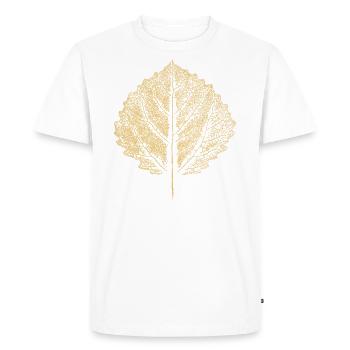 Birch Leaf - Birch Leaf - Nature & Botany - Men's Premium Organic T-Shirt - white - Front - Nico (187cm)
