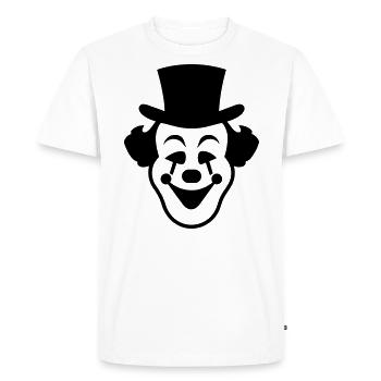 Clown - T-shirt Premium bio Homme - blanc - Devant - Nico (187cm)