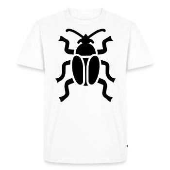 scarabée - Men's Premium Organic T-Shirt - white - Front - Nico (187cm)