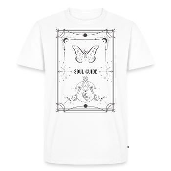 Guide de l’âme - T-shirt Premium bio Homme - blanc - Devant - Nico (187cm)