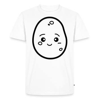 patate - T-shirt Premium bio Homme - blanc - Devant - Nico (187cm)
