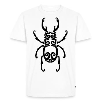 Black Insect - Men's Premium Organic T-Shirt - white - Front - Nico (187cm)