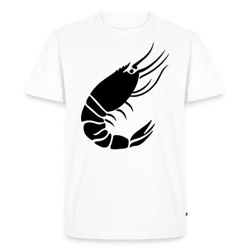 Shrimp - Men's Premium Organic T-Shirt - white - Front - Nico (187cm)