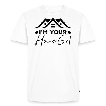 I'm Your Home Girl - T-shirt Premium bio Homme - blanc - Devant - Nico (187cm)