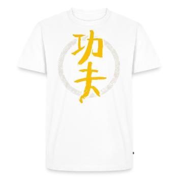 Kungfu - Personnages - Chinois / Arts Martiaux - T-shirt Premium bio Homme - blanc - Devant - Nico (187cm)