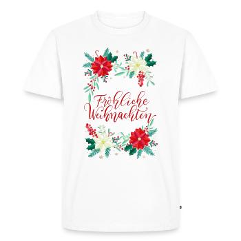 Merry Christmas - Men's Premium Organic T-Shirt - white - Front - Nico (187cm)
