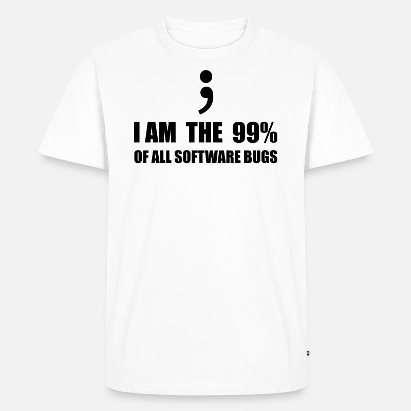 Informatiker, Programmierer - Männer Premium Bio T-Shirt - Weiß