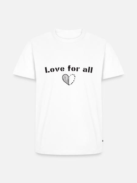 Love for all - Men's Premium Organic T-Shirt - white