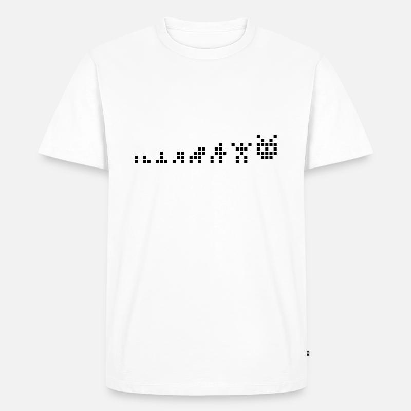 Pixel Evolution - Men's Premium Organic T-Shirt - white