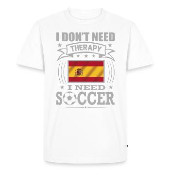 Spain Soccer Football 2022 WM - Men's Premium Organic T-Shirt - white - Front - Nico (187cm)