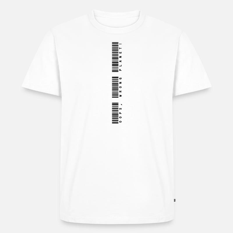 wrong_planet_2 - Männer Premium Bio T-Shirt - Weiß