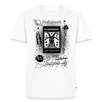 Sternzeichen Steinbock - Männer Premium Bio T-Shirt - Weiß - Vorne - Nico (187cm)