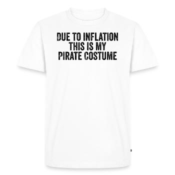 Due to inflation this is my Pirate Costume - Men's Premium Organic T-Shirt - white - Front - Nico (187cm)