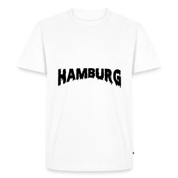Hambourg - T-shirt Premium bio Homme - blanc - Devant - Nico (187cm)