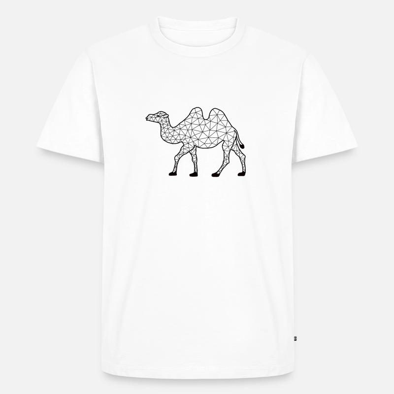 Camell GeomeTRIX - Männer Premium Bio T-Shirt - Weiß