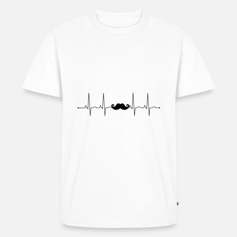 bart liebhaber - Männer Premium Bio T-Shirt - Weiß