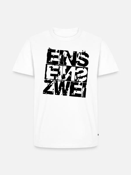 einseinszwei | 112 - Männer Premium Bio T-Shirt - Weiß