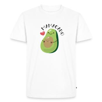 Maman 2021 bébé enceinte fils fille mamacado - T-shirt Premium bio Homme - blanc - Devant - Nico (187cm)