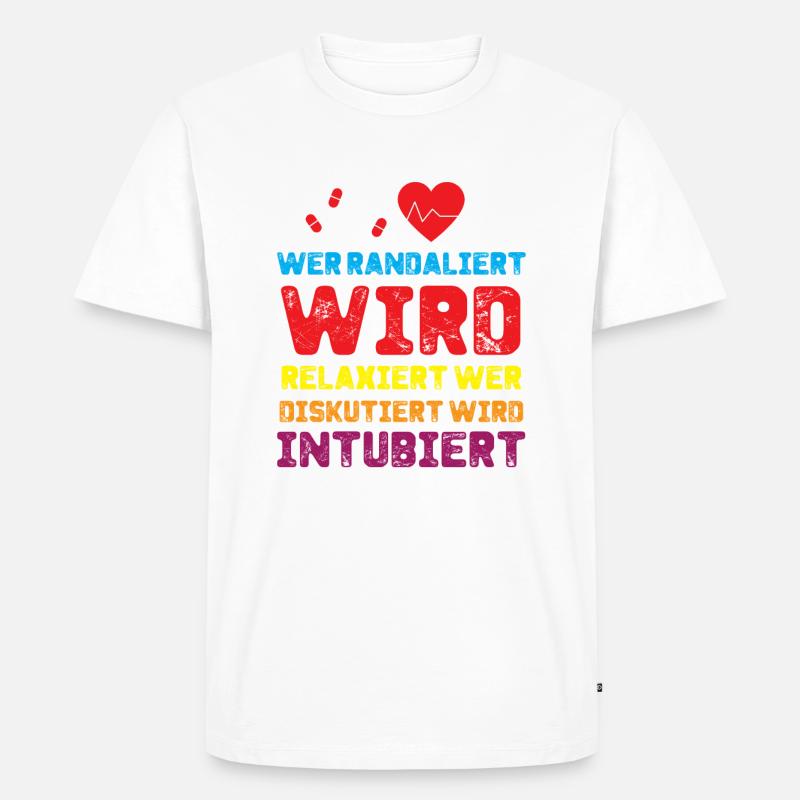 Krankenschwester Geschenk - Männer Premium Bio T-Shirt - Weiß