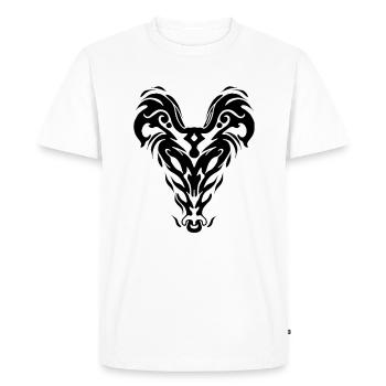 Tribal-eyes - Men's Premium Organic T-Shirt - white - Front - Nico (187cm)