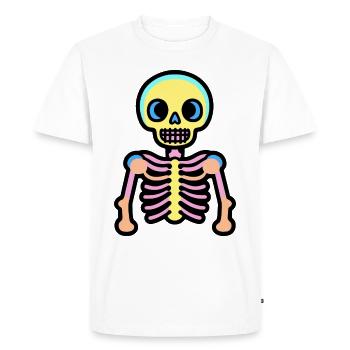 Skeleton Halloween - Men's Premium Organic T-Shirt - white - Front - Nico (187cm)