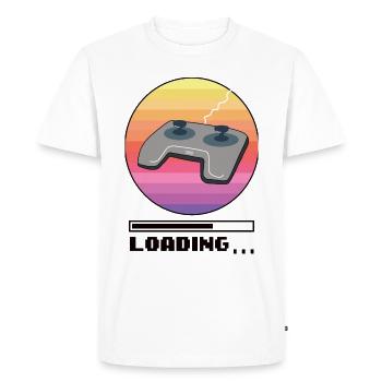 Contrôleur rétro - Jeux - T-shirt Premium bio Homme - blanc - Devant - Nico (187cm)