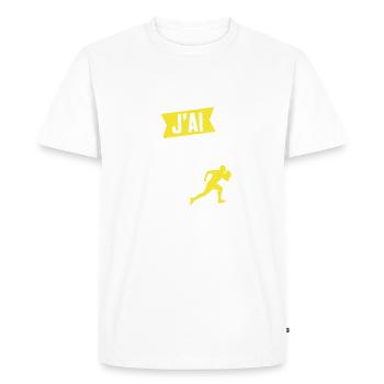 I can't I have rugby - Men's Premium Organic T-Shirt - white - Front - Nico (187cm)