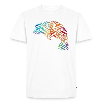 Seekuh - Manatee - Männer Premium Bio T-Shirt - Weiß - Vorne - Nico (187cm)