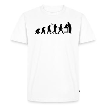 Veterinary Evolution Gift for Veterinarians - Men's Premium Organic T-Shirt - white - Front - Nico (187cm)