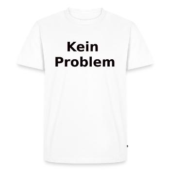 Pas de problème - T-shirt Premium bio Homme - blanc - Devant - Nico (187cm)