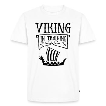 Viking en formation - T-shirt Premium bio Homme - blanc - Devant - Nico (187cm)