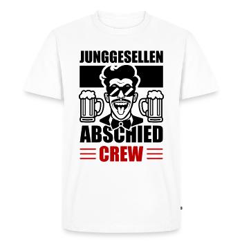 Bachelor Party Crew - Men's Premium Organic T-Shirt - white - Front - Nico (187cm)