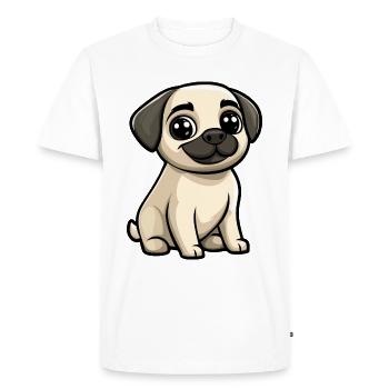 Kangal chien bande dessinée mignon - T-shirt Premium bio Homme - blanc - Devant - Nico (187cm)