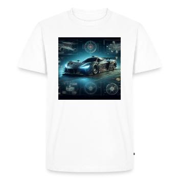 GT racer - Men's Premium Organic T-Shirt - white - Front - Nico (187cm)